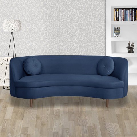 Sofá 3 Lugares 200cm Tommy Azul Marinho