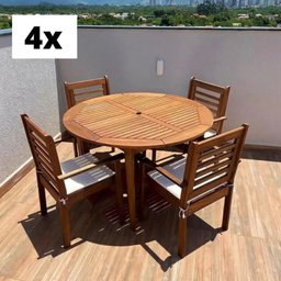 Conjunto de Mesas com 4 Mesas 16 Cadeiras Pink Sands  - 2