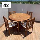 Ver imagem 2 de Conjunto de Mesas com 4 Mesas 16 Cadeiras Pink Sands