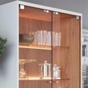 Ver imagem 6 de Cristaleira e Aparador Buffet para Sala Noronha Off White Matte Freijó– Colibri