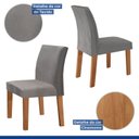 Ver imagem 6 de Conjunto Sala de Jantar Mesa Tampo Mdf 4 Cadeiras Espanha Yescasa