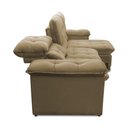 Ver imagem 6 de Sofá Retrátil Reclinável Atenas 2,30m Suede Velut Bege Molas no Assento - King House
