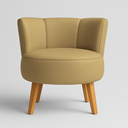 Ver imagem 2 de Kit 2 Poltronas Aconchegante Tecido Corano para Sala de Espera Pés de Madeira Resistente
