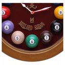 Ver imagem 2 de Relógio Decorativo Parede de Fibra - Billiard Bordô - Anti-horário