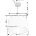 Ver imagem 2 de Pendente Cone Palha MJ-4241 Para Mesa de Jantar e Estar