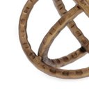 Ver imagem 2 de Escultura Infinito em Metal Dourado 16cm 18916 Mart