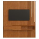 Ver imagem 1 de Painel Ímperium Ripado para TV 65" com LED e Nicho Mavaular:Naturalle