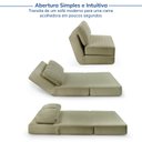 Ver mais imagens de Sofá Cama sem Braço Reclinável Fold CabeCasa MadeiraOriginals Verde Bouclé Verde