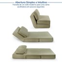 Ver mais imagens de Sofá Cama sem Braço Reclinável Fold CabeCasa MadeiraOriginals Verde Bouclé Verde