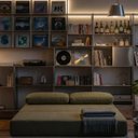 Ver imagem 2 de Sofá Cama sem Braço Reclinável Fold CabeCasa MadeiraOriginals Verde Bouclé Verde