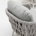 Ver imagem 3 de Conjunto Sofa Area Externa Corda Nautica Aluminio Apolo Mesa