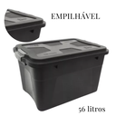 Ver imagem 2 de Caixa Organizadora Multiuso Plástica 56 Litros