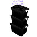 Ver imagem 1 de Caixa Organizadora Multiuso Plástica 56 Litros