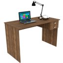 Ver imagem 1 de Mesa para Escritório Escrivaninha 2 Gavetas Nogal