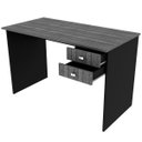 Ver imagem 2 de Mesa para Escritório Escrivaninha 2 Gavetas Nogal