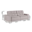 Ver imagem 3 de Sofá 3 Lugares 210cm Ivory Branco Gelo