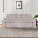 Ver imagem 1 de Sofá 3 Lugares 210cm Ivory Branco Gelo