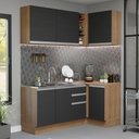 Ver imagem 1 de Cozinha Completa 269001 Com Armário E Balcão Rustic/Preto