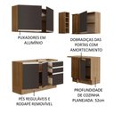 Ver mais imagens de Cozinha Completa 269001 Com Armário E Balcão Rustic/Preto
