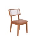 Ver imagem 7 de Kit 4 Cadeiras de Jantar Madeira Maciça Rattan Natural Estofadas Siena Espresso Móveis