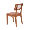 Ver imagem 4 de Kit 4 Cadeiras de Jantar Madeira Maciça Rattan Natural Estofadas Siena Espresso Móveis