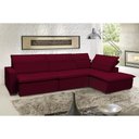 Ver imagem 1 de Sofá Istambul 3.80x2.10m Retrátil e Reclinável com Chaise - Vinho