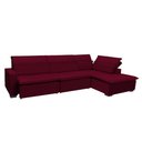Ver imagem 3 de Sofá Istambul 3.80x2.10m Retrátil e Reclinável com Chaise - Vinho