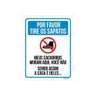 Placa Por Favor Tire Os Sapatos Cachorros Moram Aqui 27X35 - 1