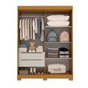 Ver imagem 4 de Guarda-roupa Infantil 2 Portas de Correr 100% MDF 140cm Lunara Espresso Móveis