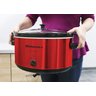Elite Gourmet Panela Slow Cooker Cerâmica Xl 8.5qt com Tampa de Vidro (vermelho) - 6