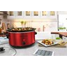 Elite Gourmet Panela Slow Cooker Cerâmica Xl 8.5qt com Tampa de Vidro (vermelho) - 4