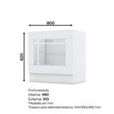 Ver imagem 2 de Balcão Modulado 80cm para Forno de Embutir com Tampo Emily Henn