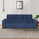 Ver imagem 1 de Sofá 3 Lugares 210cm Ivory Azul Marinho