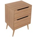 Ver imagem 1 de Gabinete para Banheiro 60 Cm com 2 Gavetas Bn3639 Amendoa Tecno Mobili