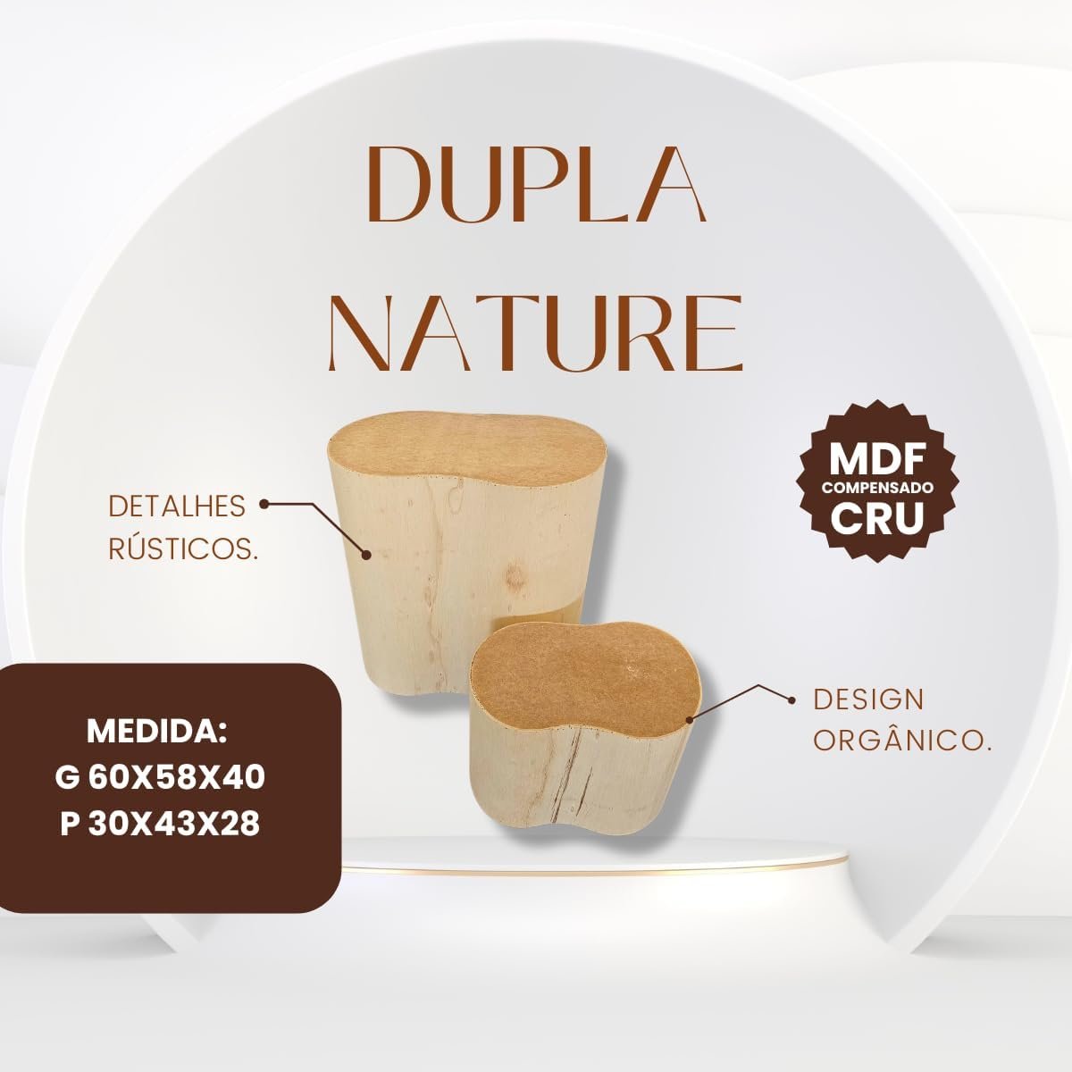 Dupla Nature Pinus Compensado Cru - 2