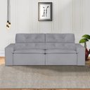 Ver imagem 1 de Sofá 3 Lugares 210cm Ivory Cinza