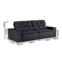 Ver imagem 3 de Sofá 3 Lugares 210cm Ivory Preto