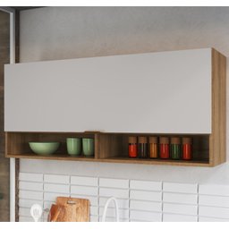 Armário Aéreo 120cm 1 Porta Basculante Delmarco Veneza Delmarco Móveis - 1