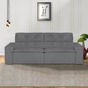Ver imagem 1 de Sofá 3 Lugares 210cm Ivory Cinza Chumbo