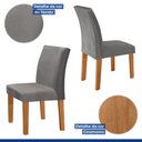 Ver imagem 6 de Conjunto Sala de Jantar Mesa Tampo Mdf/vidro 6 Cadeiras Espanha Yescasa