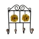 Ver imagem 1 de Cabide Rosas Pequenas Artesanal Em Ferro Para Banheiro Libertas Rosas Artesanato Branco