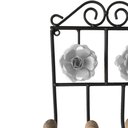 Ver mais imagens de Cabide Rosas Pequenas Artesanal Em Ferro Para Banheiro Libertas Rosas Artesanato Branco