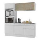 Ver imagem 1 de Armário de Cozinha Compacta 3 Peças com Rodapé Mp2178 Made Multimóveis Branco