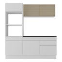 Ver imagem 5 de Armário de Cozinha Compacta 3 Peças com Rodapé Mp2178 Made Multimóveis Branco