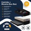 Ver imagem 4 de Cama Box Baú com Colchão Gazin de Espuma D28 Double Face Force Plus + Auxiliar de Espuma Solteiro