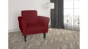 Ver imagem 3 de Kit 2 Poltronas Decorativa Classic Suede Marsala Pés Madeira Mz Decor