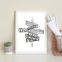 Ver imagem 2 de Quadro Decorativo Moda Fashion- Placas 24x18cm - com Vidro:madeira Preta