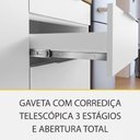 Ver imagem 2 de Cozinha 5 Peças Marquesa 6 Portas 6 Gavetas 100% Mdf Nesher Branca / Nature