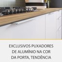 Ver imagem 5 de Cozinha 5 Peças Marquesa 6 Portas 6 Gavetas 100% Mdf Nesher Branca / Nature