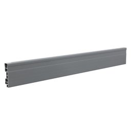 Rodapé de PVC 7cmx15mmx2,40m Master 6 UN AZN - Cinza - 3